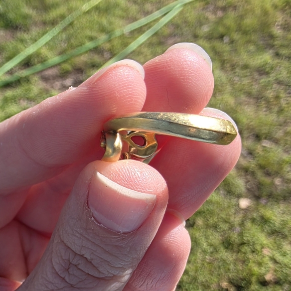 18k Gold Diamond Python Snake Ring - Picture 5 of 8